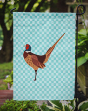 Load image into Gallery viewer, Ring-necked Common Pheasant Blue Check Garden Flag - Outdoor Decorative Yard Flag