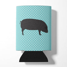 Load image into Gallery viewer, Devon Large Black Pig Blue Check Can or Bottle Hugger BB8105CC