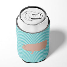 Load image into Gallery viewer, Welsh Pig Blue Check Can or Bottle Hugger BB8111CC