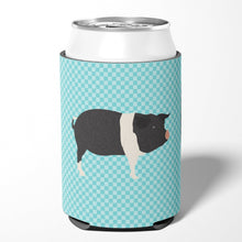 Load image into Gallery viewer, Hampshire Pig Blue Check Can or Bottle Hugger BB8113CC