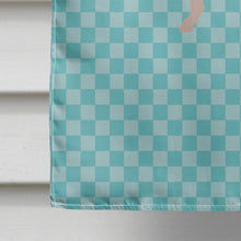 Load image into Gallery viewer, Gloucester Old Spot Pig Blue Check Flag Canvas House Size BB8114CHF