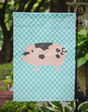 Load image into Gallery viewer, Gloucester Old Spot Pig Blue Check Garden Flag - Outdoor Decorative Yard Flag
