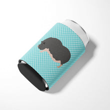 Load image into Gallery viewer, Vietnamese Pot-Bellied Pig Blue Check Can or Bottle Hugger BB8115CC