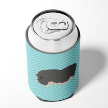 Load image into Gallery viewer, Vietnamese Pot-Bellied Pig Blue Check Can or Bottle Hugger BB8115CC