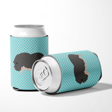 Load image into Gallery viewer, Vietnamese Pot-Bellied Pig Blue Check Can or Bottle Hugger BB8115CC