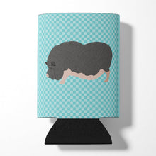 Load image into Gallery viewer, Vietnamese Pot-Bellied Pig Blue Check Can or Bottle Hugger BB8115CC