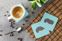 Load image into Gallery viewer, Vietnamese Pot-Bellied Pig Blue Check Foam Coaster  BB8115FC