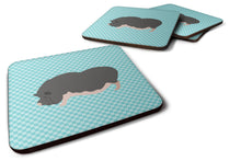 Load image into Gallery viewer, Vietnamese Pot-Bellied Pig Blue Check Foam Coaster  BB8115FC