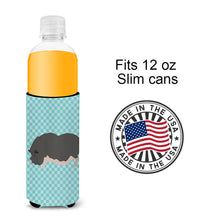 Load image into Gallery viewer, Vietnamese Pot-Bellied Pig Blue Check   Hugger for slim cans
