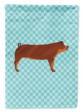 Load image into Gallery viewer, Duroc Pig Blue Check Garden Flag - Outdoor Decorative Yard Flag