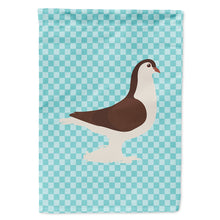Load image into Gallery viewer, Large Pigeon Blue Check Flag Canvas House Size BB8117CHF