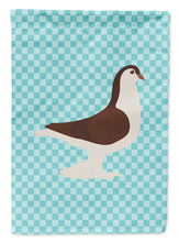 Load image into Gallery viewer, Large Pigeon Blue Check Garden Flag - Outdoor Decorative Yard Flag