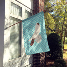 Load image into Gallery viewer, German Helmet Pigeon Blue Check Flag Canvas House Size BB8118CHF