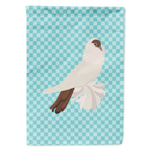 Load image into Gallery viewer, German Helmet Pigeon Blue Check Flag Canvas House Size BB8118CHF
