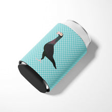 Load image into Gallery viewer, English Carrier Pigeon Blue Check Can or Bottle Hugger BB8119CC