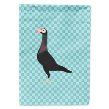 Load image into Gallery viewer, English Carrier Pigeon Blue Check Flag Canvas House Size BB8119CHF