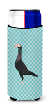 Load image into Gallery viewer, English Carrier Pigeon Blue Check   Hugger for slim cans