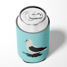 Load image into Gallery viewer, Saxon Fairy Swallow Pigeon Blue Check Can or Bottle Hugger BB8120CC