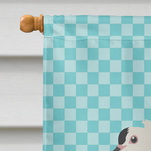 Load image into Gallery viewer, Saxon Fairy Swallow Pigeon Blue Check Flag Canvas House Size BB8120CHF