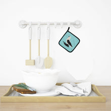 Load image into Gallery viewer, Saxon Fairy Swallow Pigeon Blue Check Pot Holders - Set of 2 - Heat-Resistant Kitchen Essentials BB8120PTHD