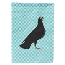 Load image into Gallery viewer, Budapest Highflyer Pigeon Blue Check Flag Canvas House Size BB8121CHF
