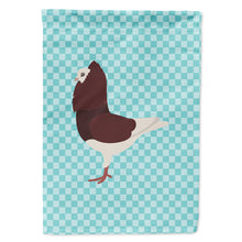 Load image into Gallery viewer, Capuchin Red Pigeon Blue Check Flag Canvas House Size BB8122CHF