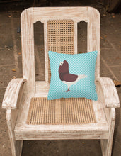 Load image into Gallery viewer, Capuchin Red Pigeon Blue Check Fabric Decorative Pillow BB8122PW1818