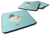 Load image into Gallery viewer, German Modena Pigeon Blue Check Foam Coaster  BB8123FC