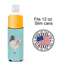 Load image into Gallery viewer, German Modena Pigeon Blue Check   Hugger for slim cans