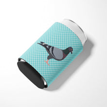 Load image into Gallery viewer, Racing Pigeon Blue Check Can or Bottle Hugger BB8125CC