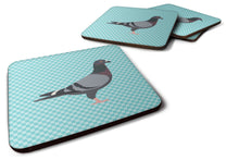 Load image into Gallery viewer, Racing Pigeon Blue Check Foam Coaster  BB8125FC