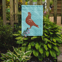 Load image into Gallery viewer, African Owl Pigeon Blue Check Garden Flag - Outdoor Decorative Yard Flag