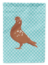 Load image into Gallery viewer, African Owl Pigeon Blue Check Garden Flag - Outdoor Decorative Yard Flag
