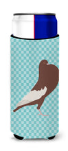 Load image into Gallery viewer, English Pouter Pigeon Blue Check   Hugger for slim cans