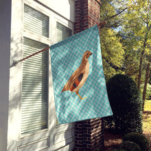 Load image into Gallery viewer, Golden Phoenix Quail Blue Check Flag Canvas House Size BB8129CHF