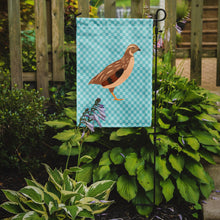 Load image into Gallery viewer, Golden Phoenix Quail Blue Check Garden Flag - Outdoor Decorative Yard Flag