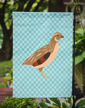 Load image into Gallery viewer, Golden Phoenix Quail Blue Check Garden Flag - Outdoor Decorative Yard Flag