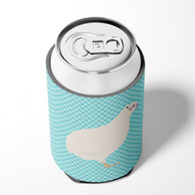 Load image into Gallery viewer, Texas Quail Blue Check Can or Bottle Hugger BB8131CC