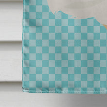 Load image into Gallery viewer, Texas Quail Blue Check Flag Canvas House Size BB8131CHF