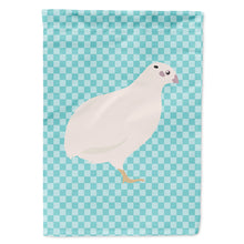 Load image into Gallery viewer, Texas Quail Blue Check Flag Canvas House Size BB8131CHF