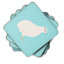 Load image into Gallery viewer, Texas Quail Blue Check Foam Coaster  BB8131FC
