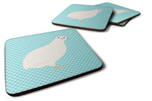 Load image into Gallery viewer, Texas Quail Blue Check Foam Coaster  BB8131FC
