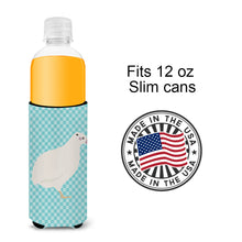 Load image into Gallery viewer, Texas Quail Blue Check   Hugger for slim cans