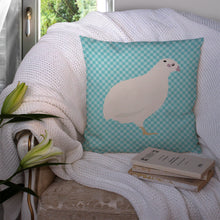 Load image into Gallery viewer, Texas Quail Blue Check Throw Pillow - 14x14 Decorative Pillow – Art for Your Home &amp; Patio BB8131PW1414