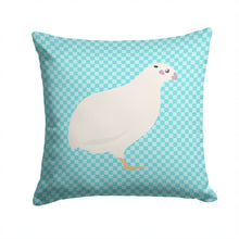 Load image into Gallery viewer, Texas Quail Blue Check Throw Pillow - 14x14 Decorative Pillow – Art for Your Home &amp; Patio BB8131PW1414