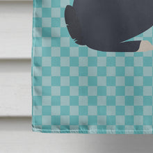 Load image into Gallery viewer, Dutch Rabbit Blue Check Flag Canvas House Size BB8132CHF
