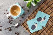 Load image into Gallery viewer, Dutch Rabbit Blue Check Foam Coaster  BB8132FC