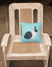 Load image into Gallery viewer, Dutch Rabbit Blue Check Fabric Decorative Pillow BB8132PW1818