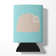 Load image into Gallery viewer, Fluffy Angora Rabbit Blue Check Can or Bottle Hugger BB8133CC