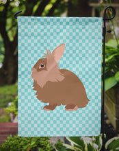 Load image into Gallery viewer, Lionhead Rabbit Blue Check Garden Flag - Outdoor Decorative Yard Flag